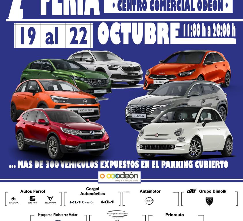 Cartel 2ª Feria Vehículos Ocasión